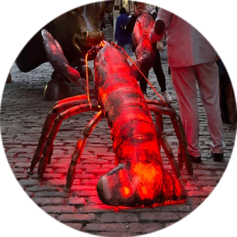 Vitalik holding The Bull Lobster